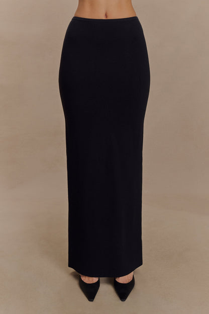Jupe Maxi Tricot Kyle - Noire