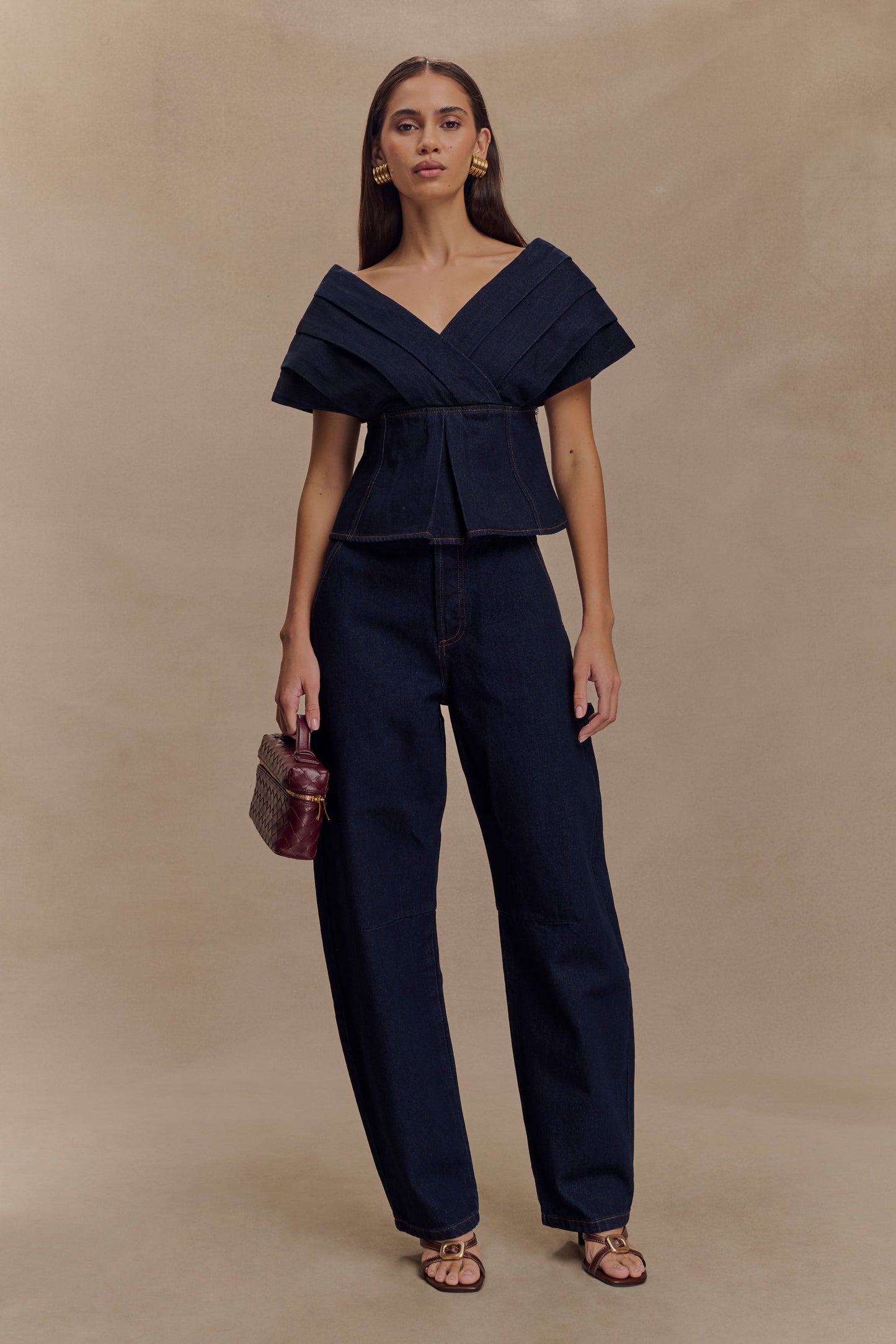 Jeans Barrel Renata - Bleu Indigo