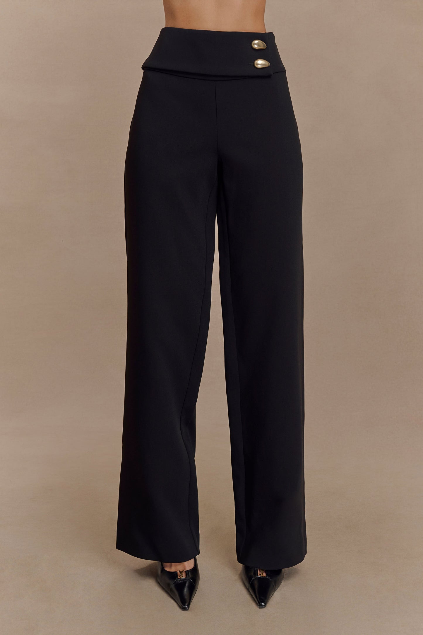 Pantalon tailleur droit Lindie - Noir