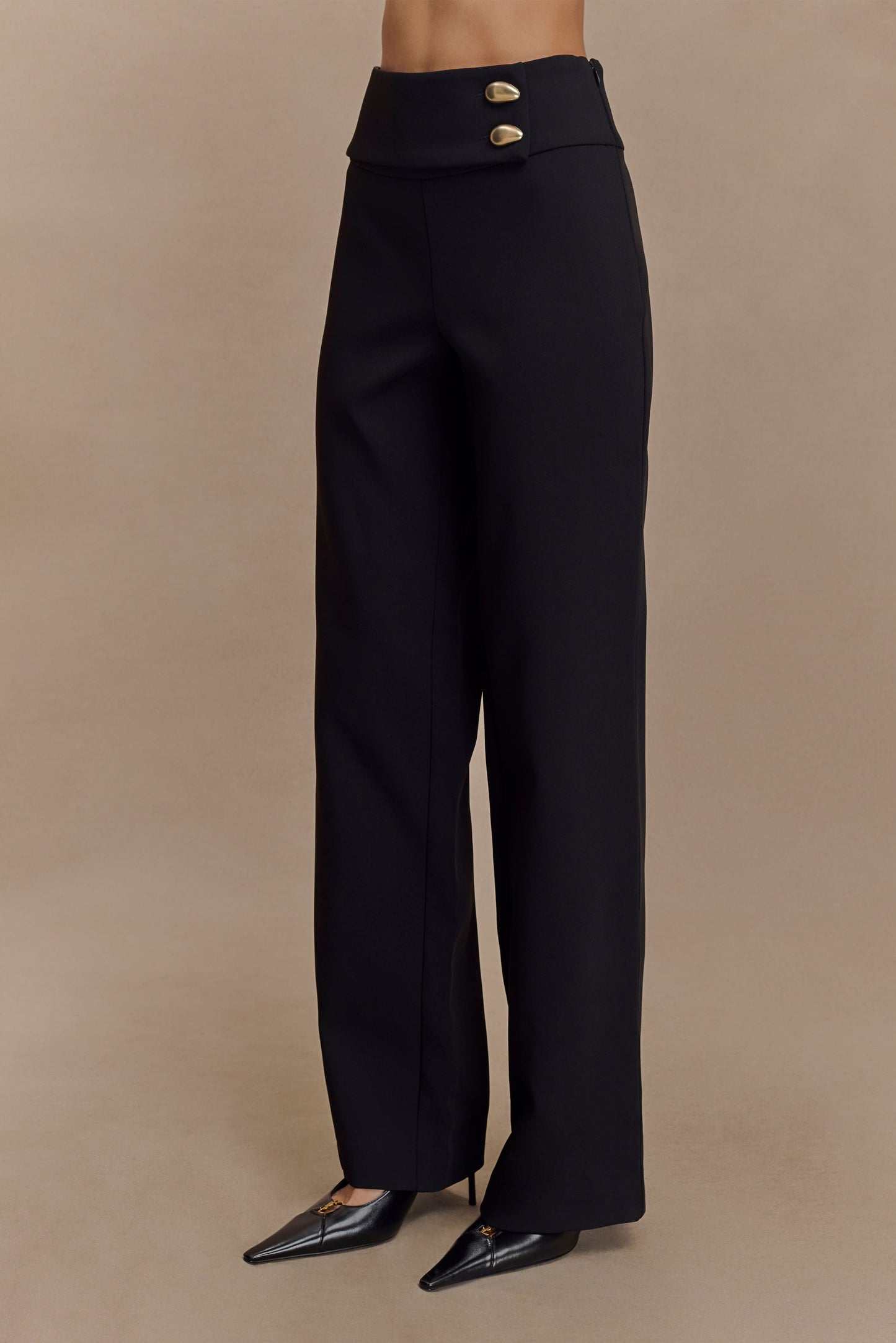 Pantalon tailleur droit Lindie - Noir
