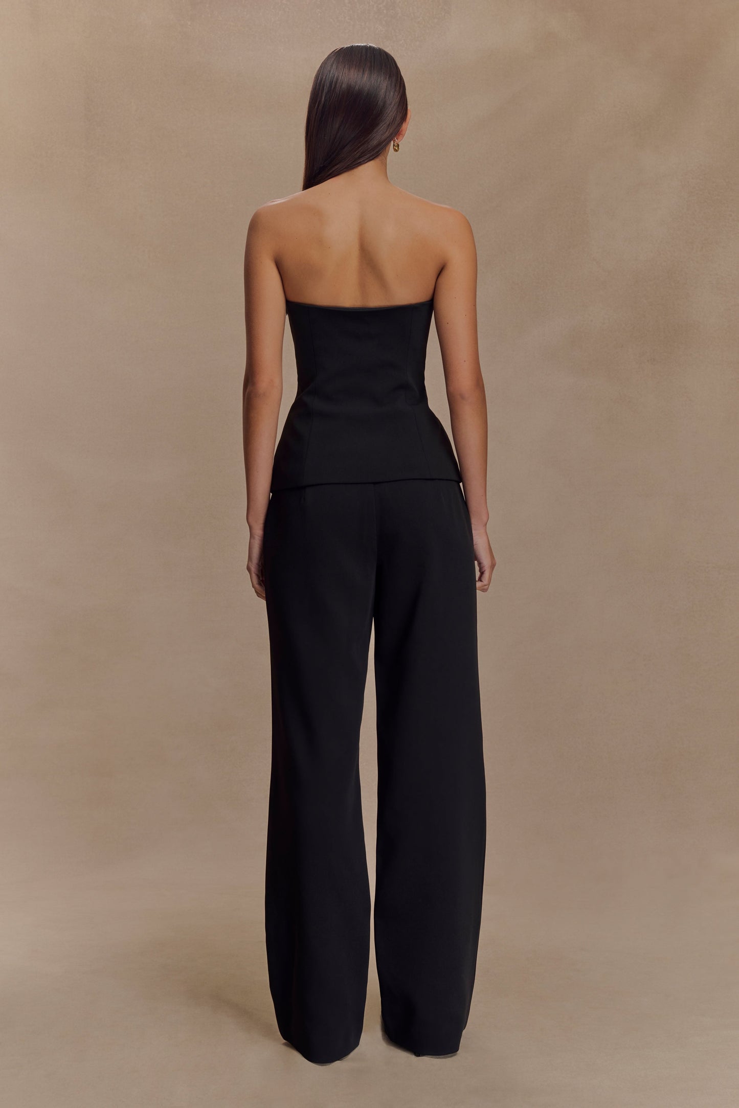 Pantalon tailleur droit Lindie - Noir