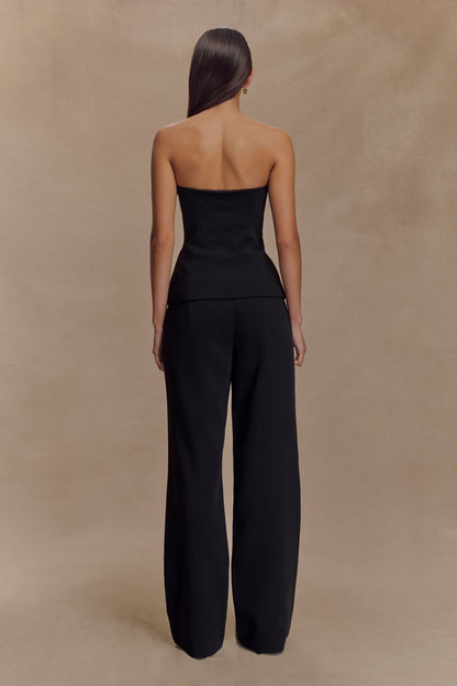 Pantalon tailleur droit Lindie - Noir