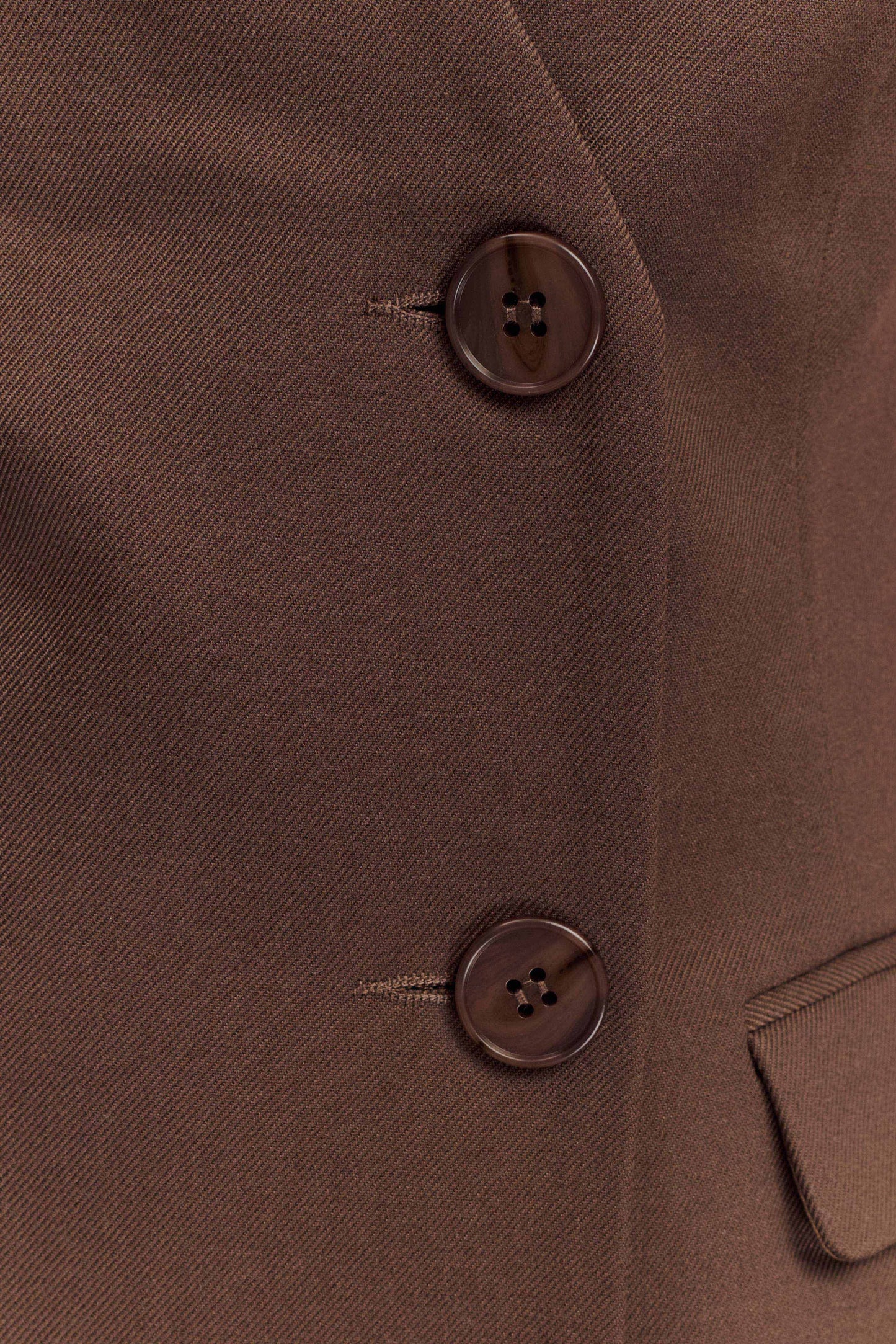 Blazer sans manches de tailleur Penelope - Chocolat