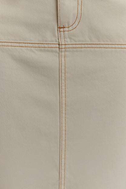 Jupe Maxi en Jean Loretta - Ecru