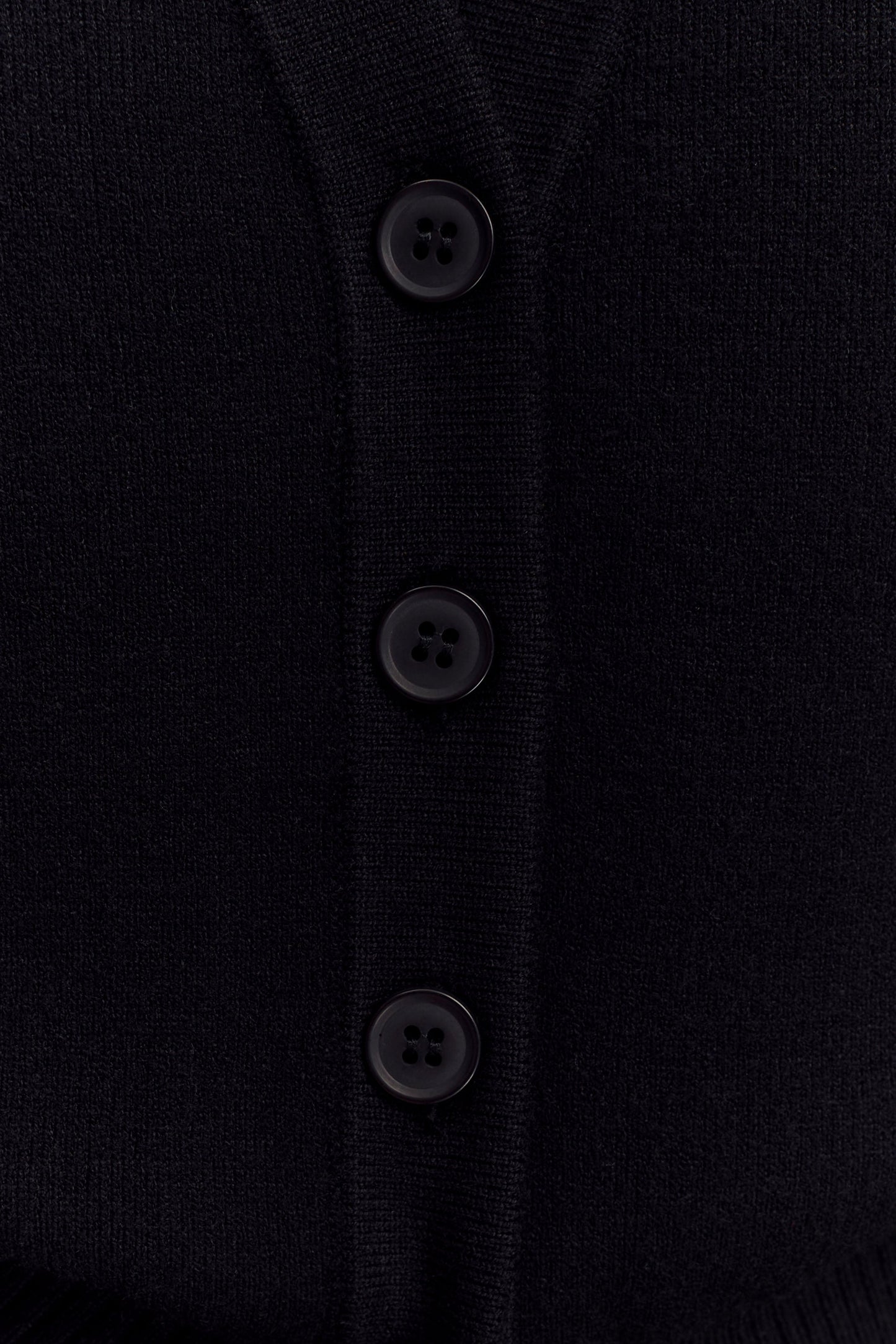 Alexia Cardigan oversize à boutons - Noir
