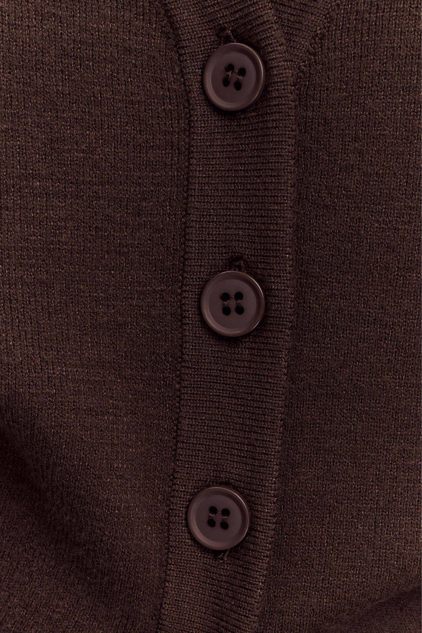 Alexia Cardigan ample à boutons - Chocolat noir