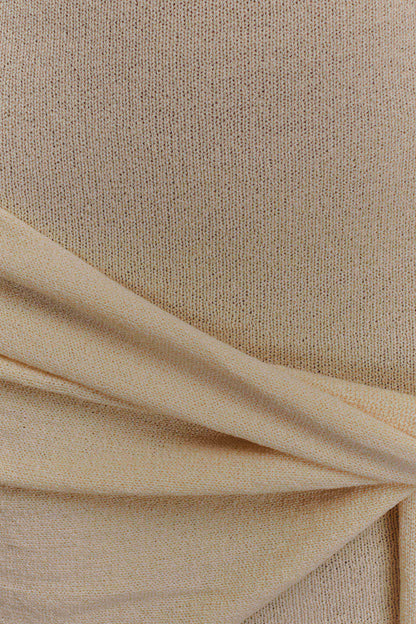 Mini-robe en tricot Taron avec écharpe - Crème