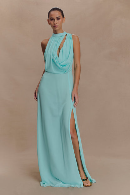 Robe Maxi Galia à Col Rond - Lagoon