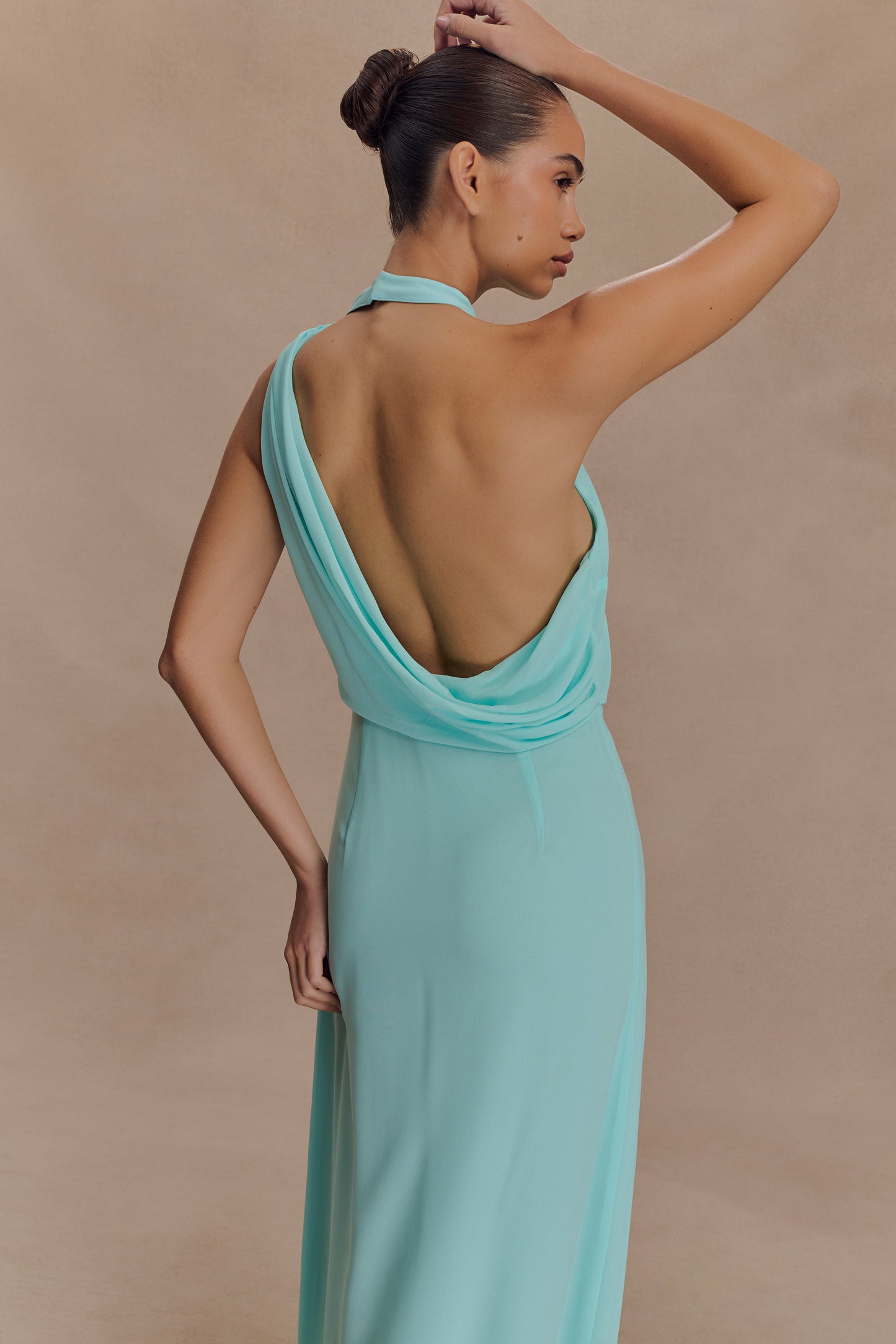 Robe Maxi Galia à Col Rond - Lagoon