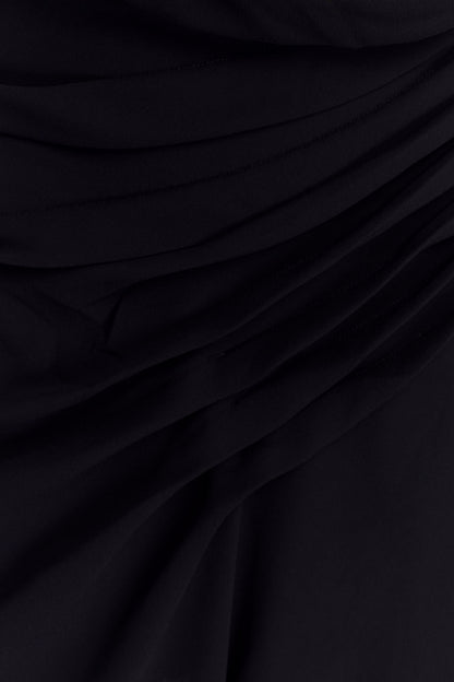 Robe mini en mousseline Oria - Noir