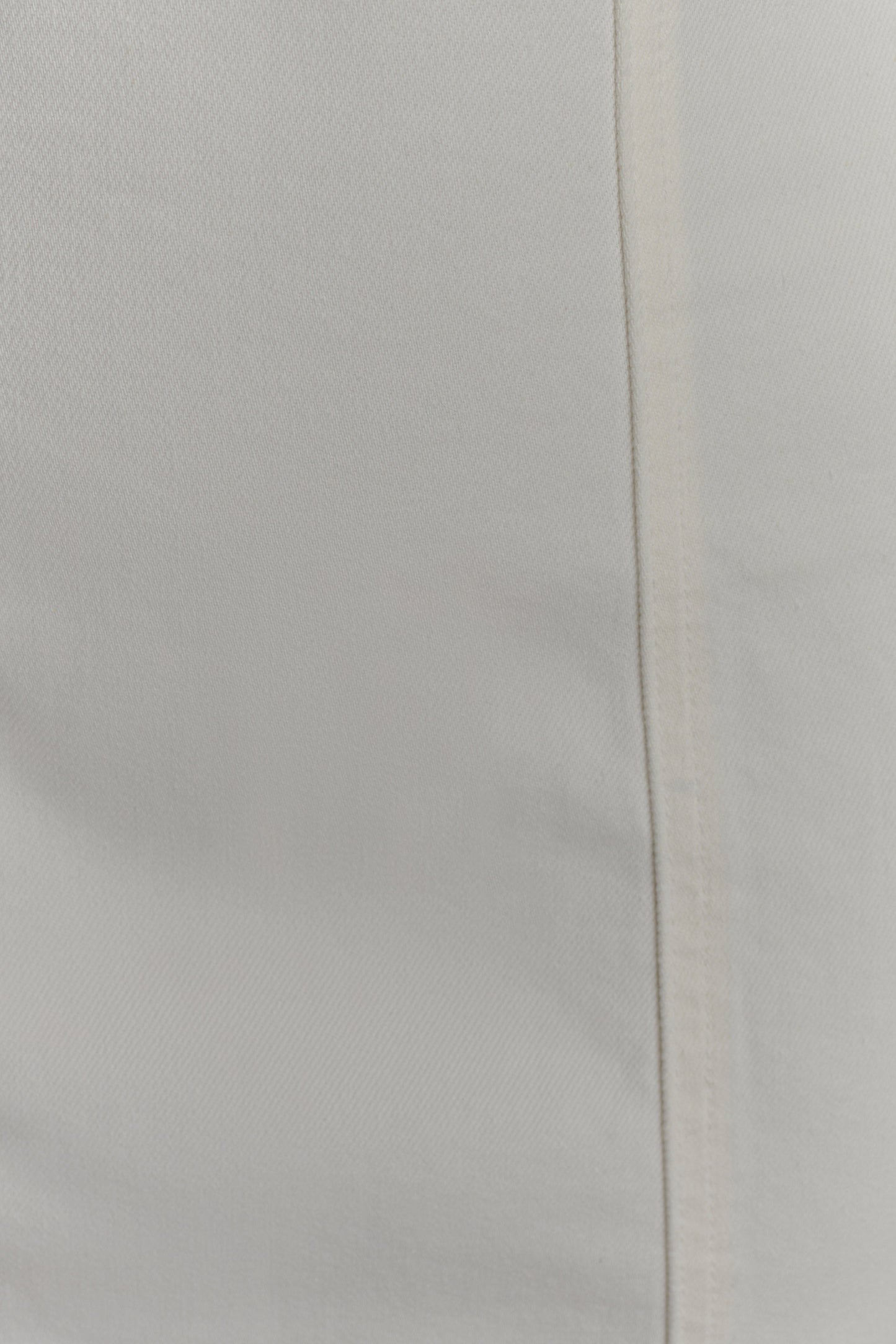 Mini-robe en jean à épaules dénudées Pascale - Blanc