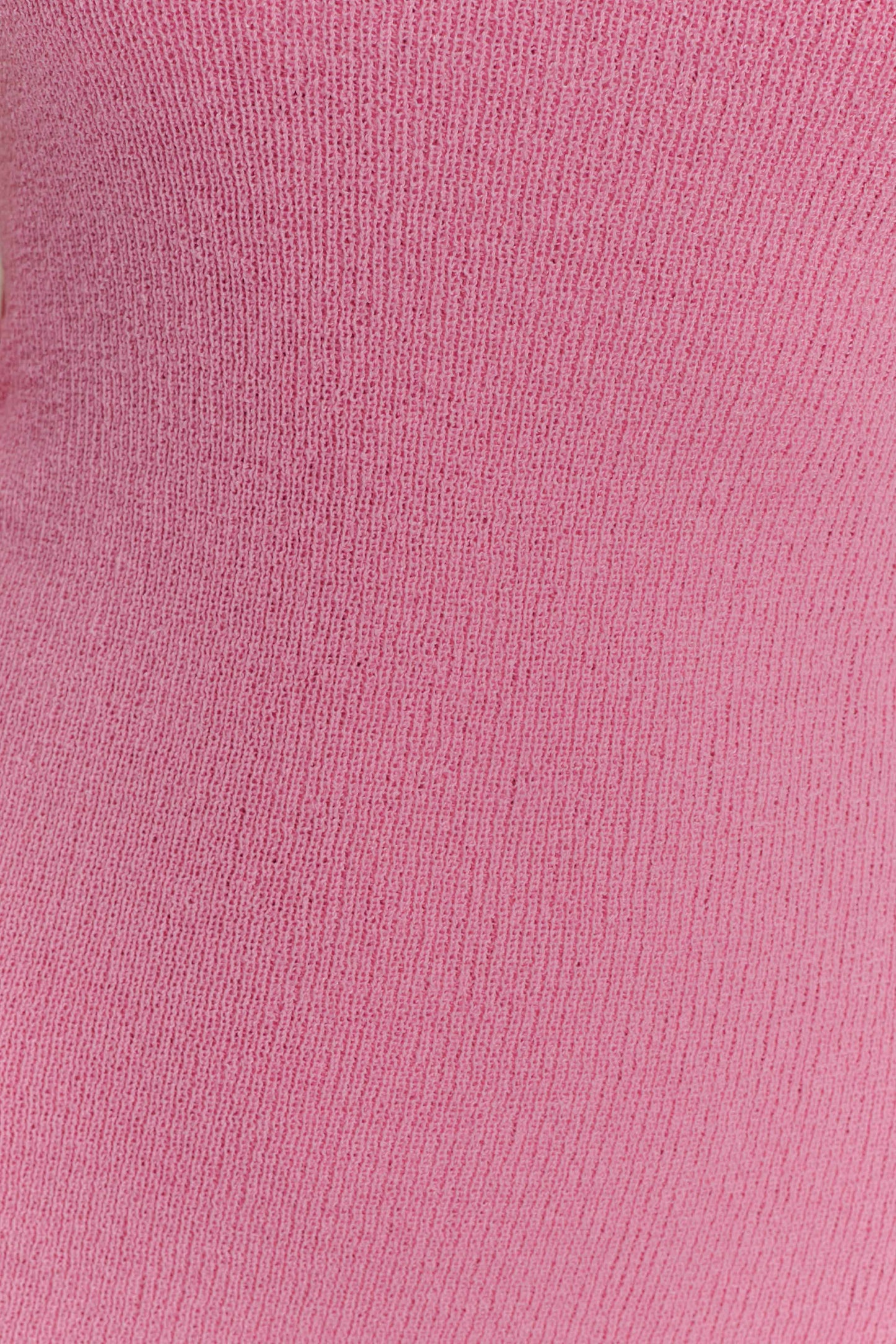Mini-robe Caprice à col montant en jersey - Rose bonbon