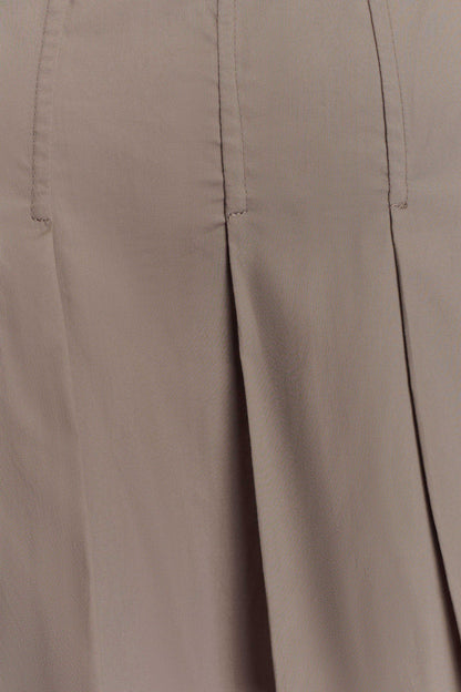 Mae, haut en coton - Brun-gris