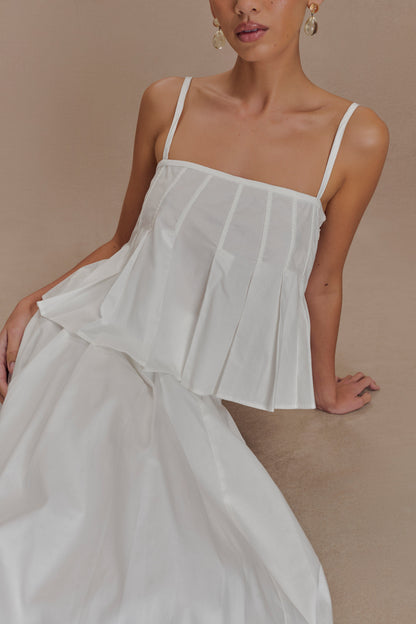 Mae - Haut en coton - Blanc