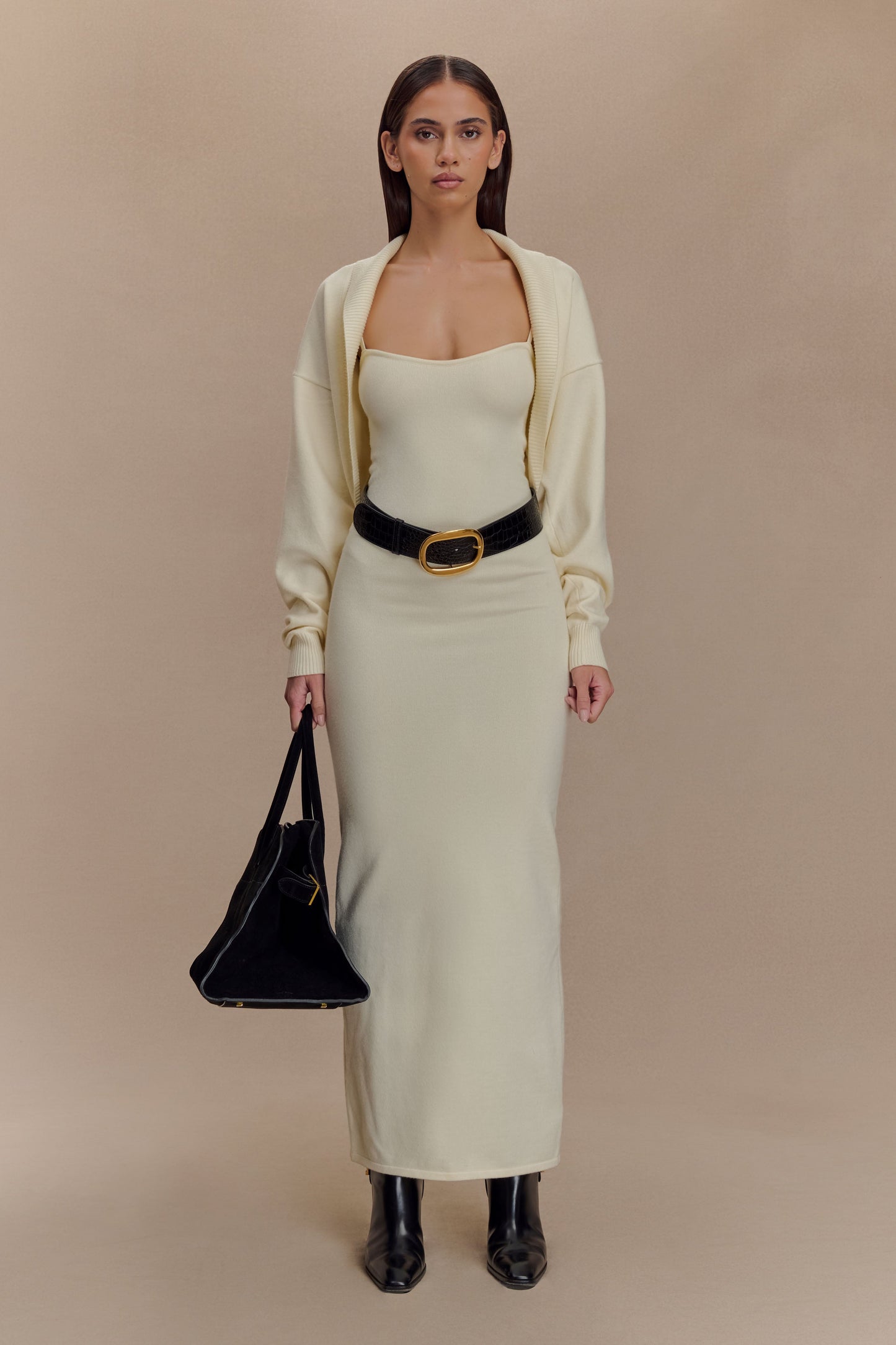 Robe Maxi Tricot Kingston - Ivoire