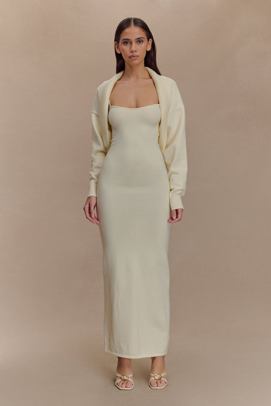 Robe Maxi Tricot Kingston - Ivoire