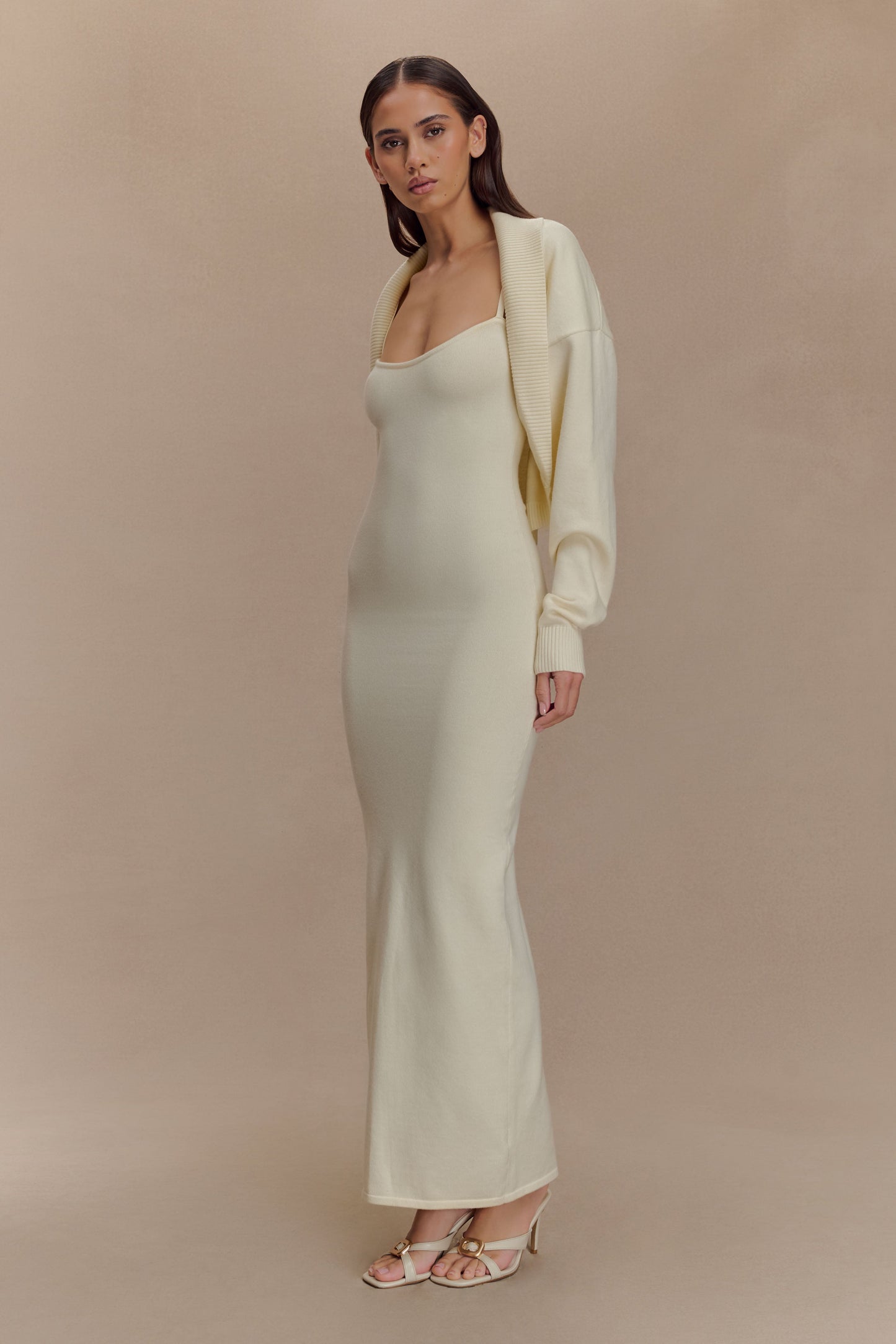 Robe Maxi Tricot Kingston - Ivoire
