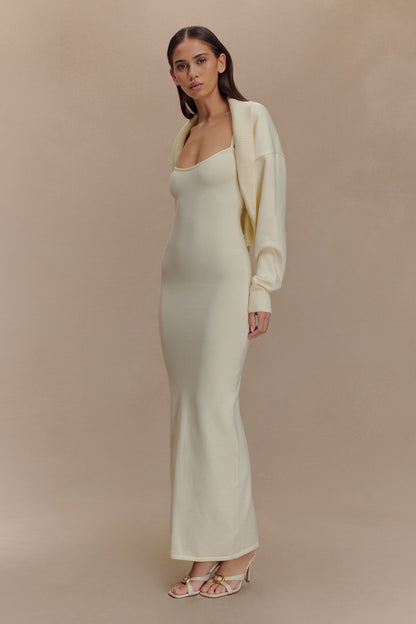 Robe Maxi Tricot Kingston - Ivoire