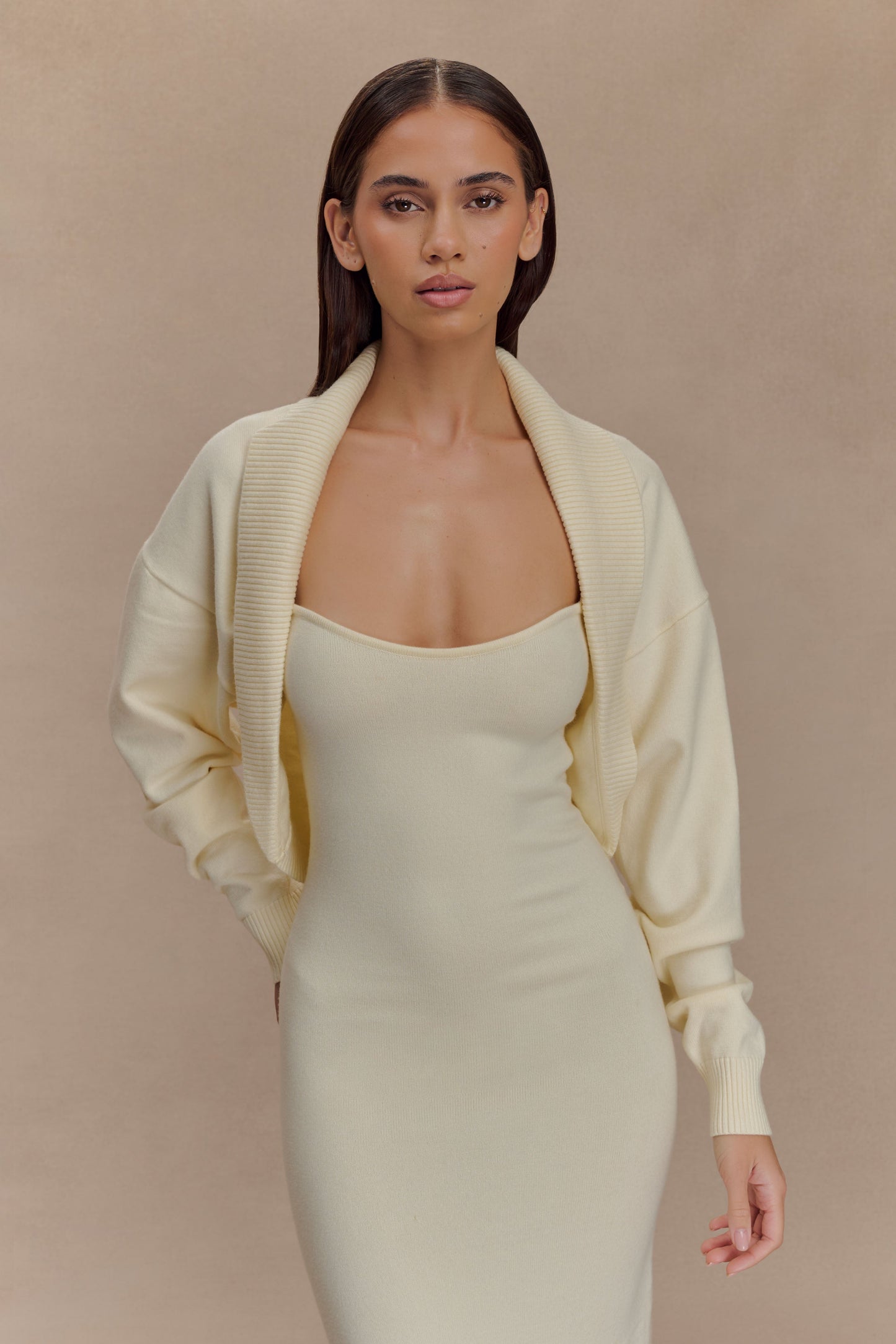 Robe Maxi Tricot Kingston - Ivoire