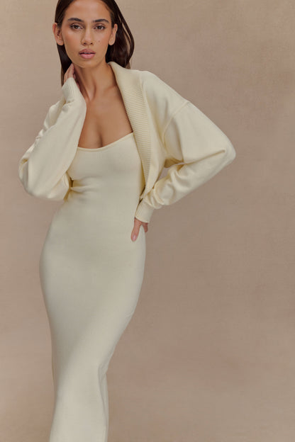 Robe Maxi Tricot Kingston - Ivoire