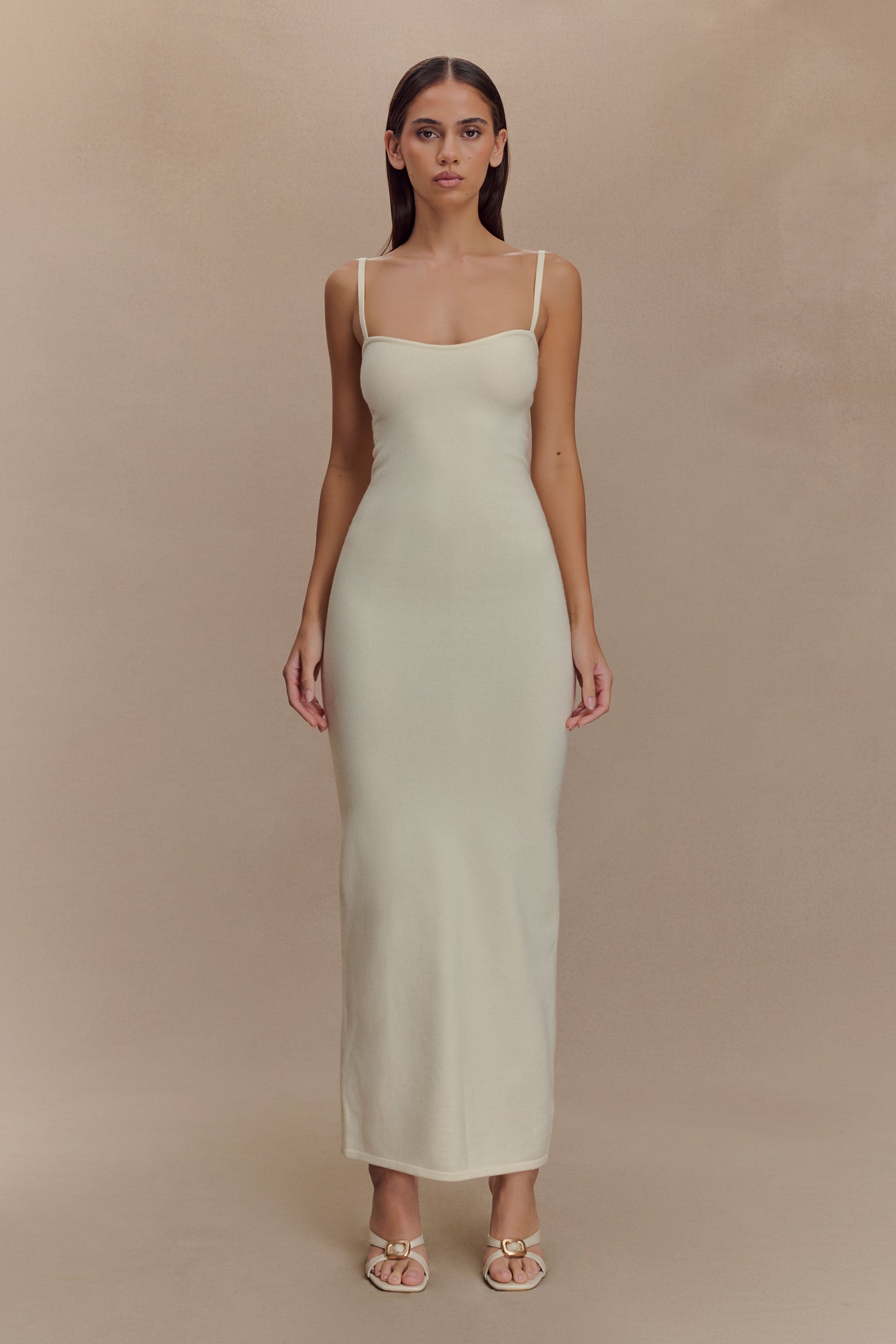 Robe Maxi Tricot Kingston - Ivoire