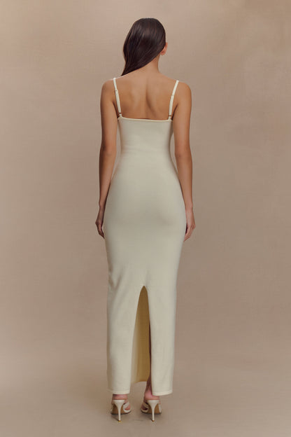 Robe Maxi Tricot Kingston - Ivoire