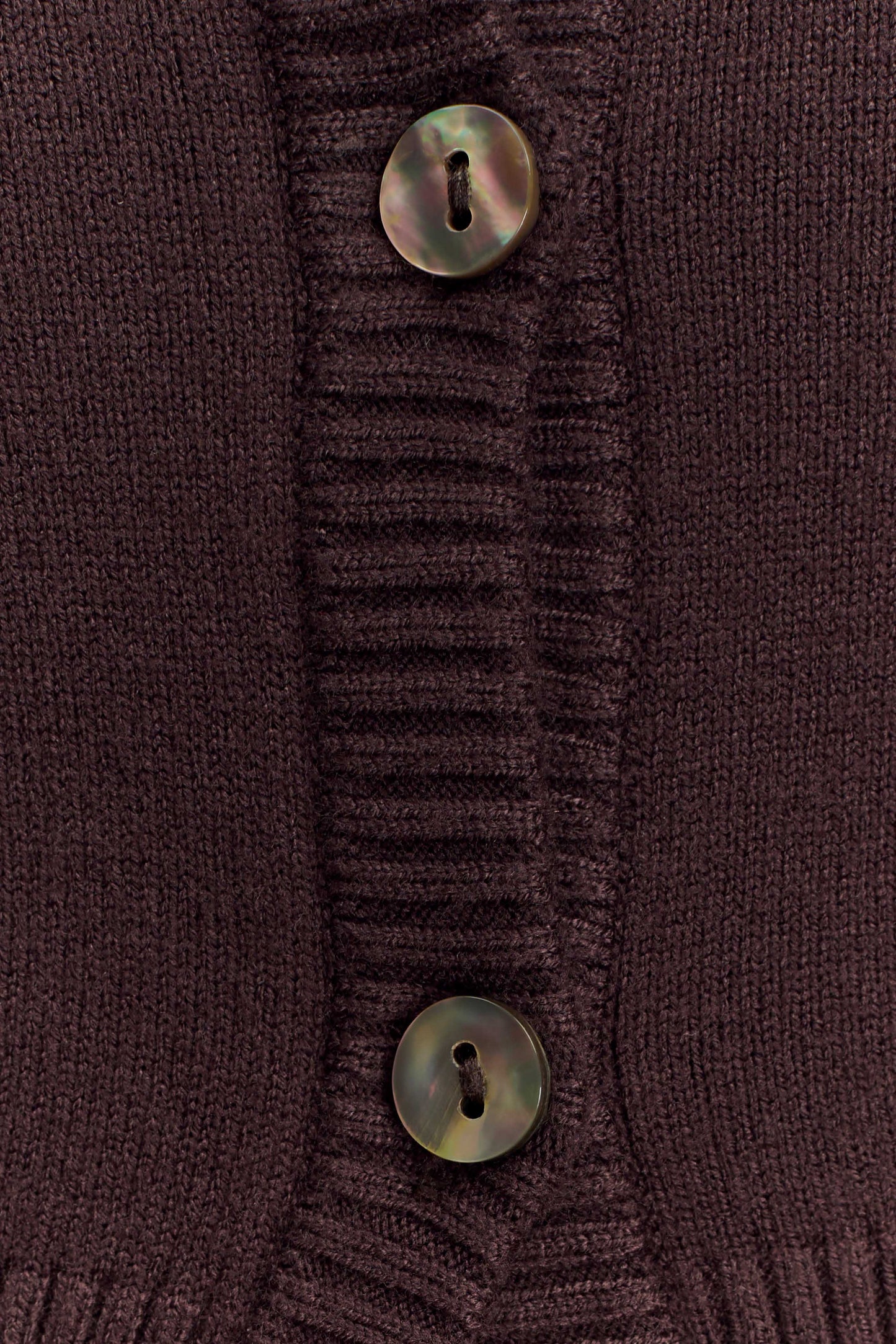Cardigan en tricot ajusté Reese - Chocolat noir