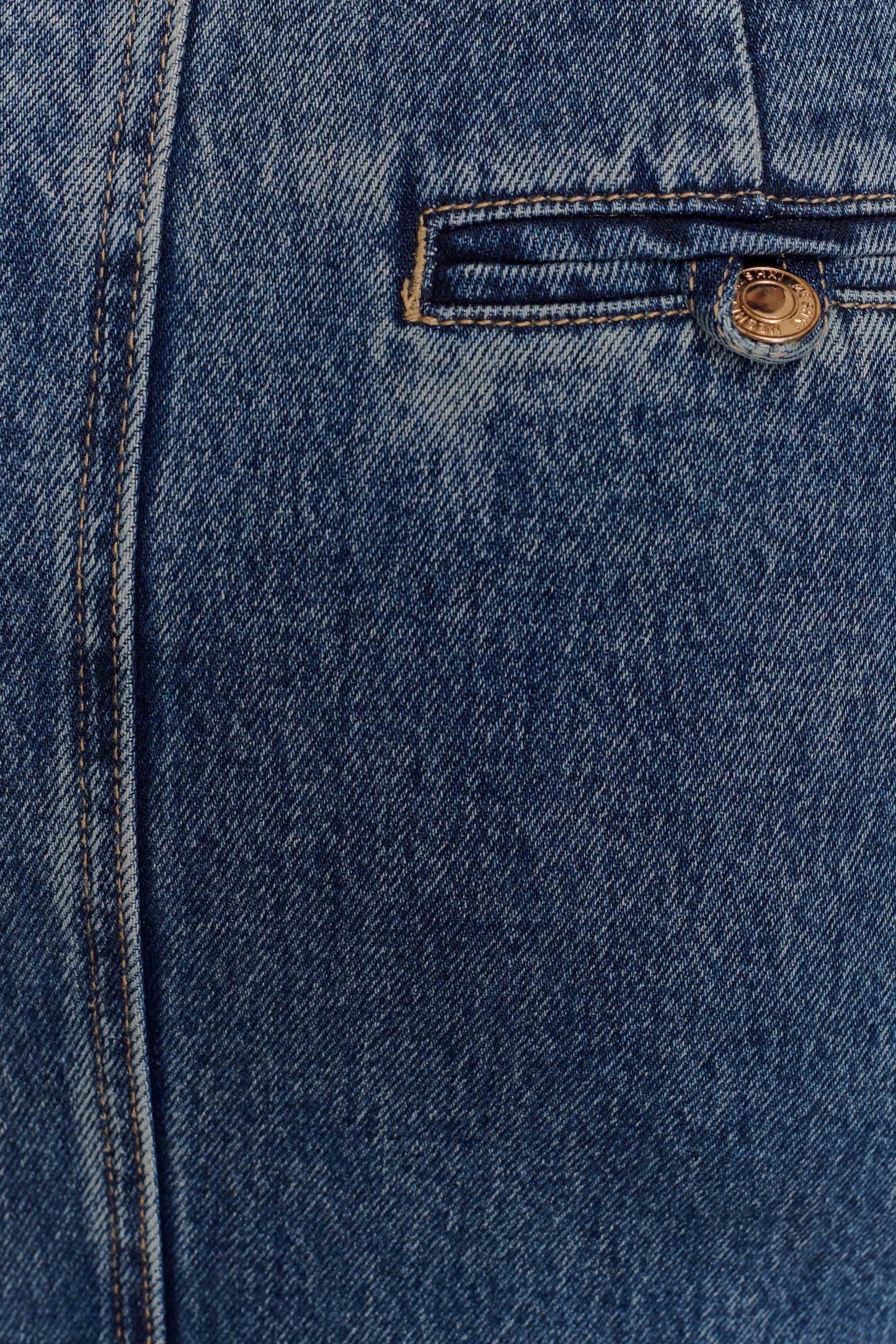 Jupe Maxi en Jean Loretta - Bleu Foncé Lavé