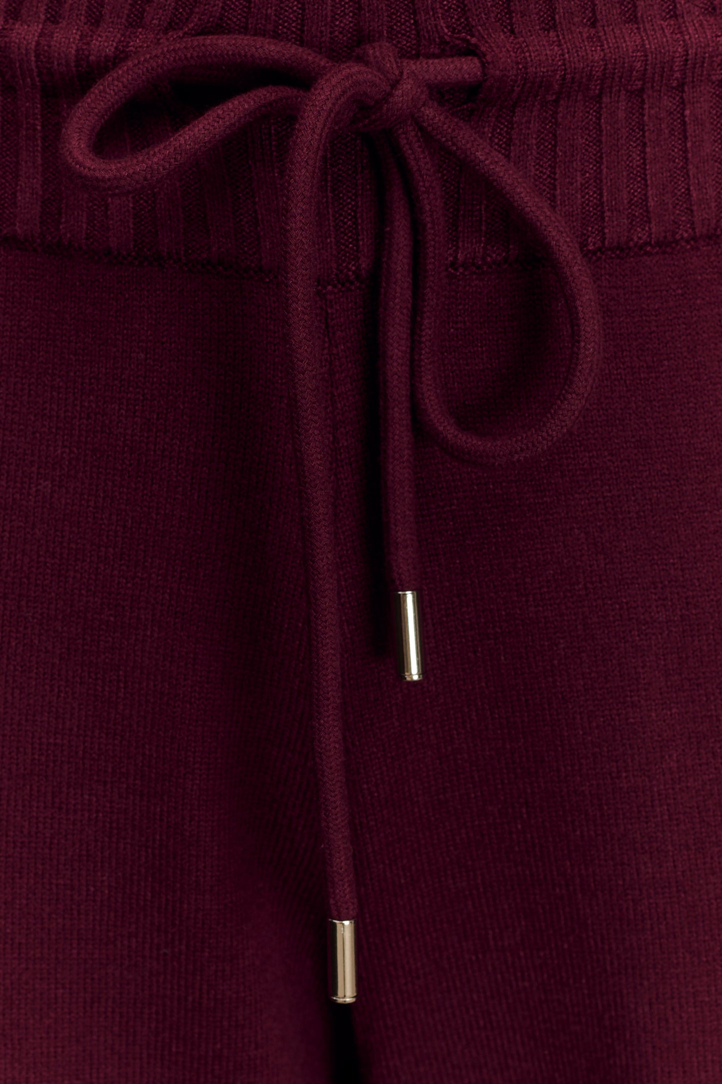 Pantalon large en tricot Natalya - Merlot