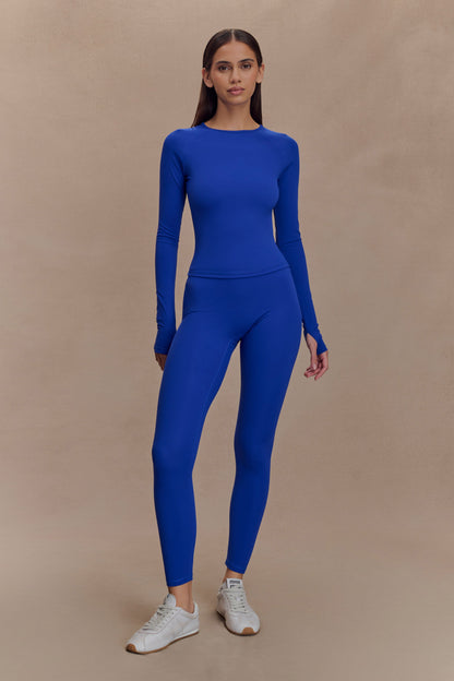 Top de sport à manches longues Eliana - Cobalt