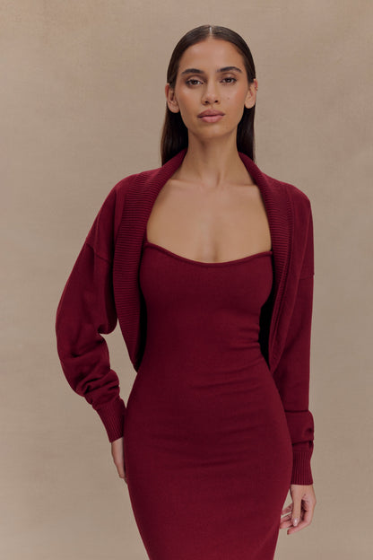 Robe Maxi Tricot Kingston - Merlot