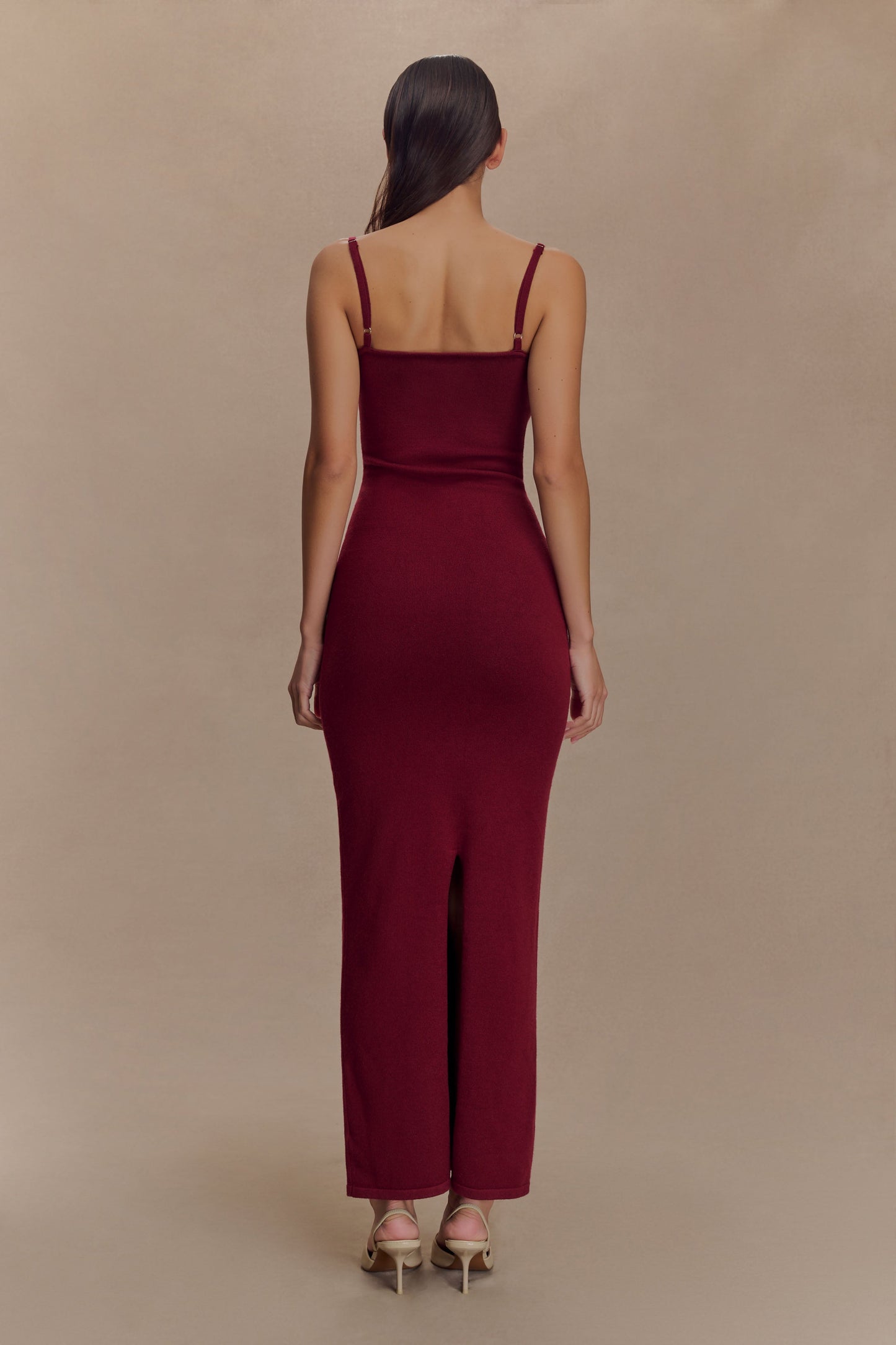 Robe Maxi Tricot Kingston - Merlot