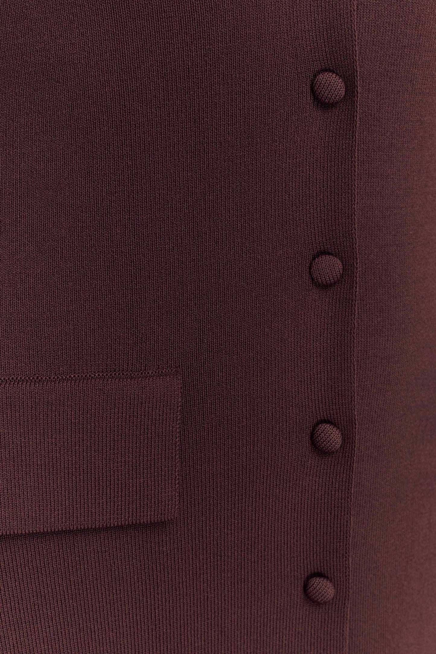 Robe mi-longue en jersey à manches courtes Pearson - Chocolat