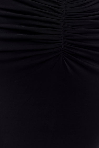 Robe Maxi Rafaella en Jersey et Maille - Noir