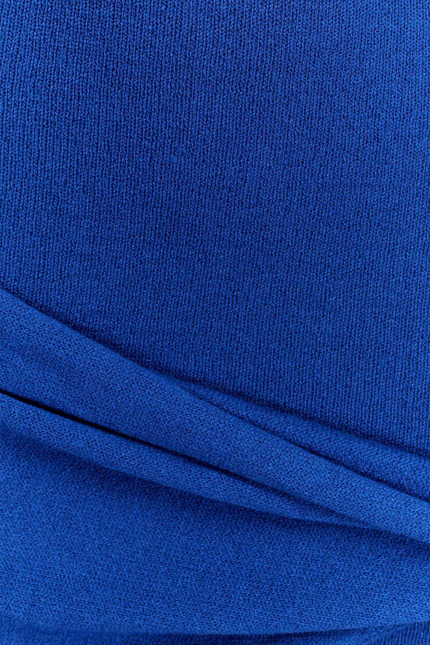 Mini-robe en tricot Taron avec écharpe - Cobalt