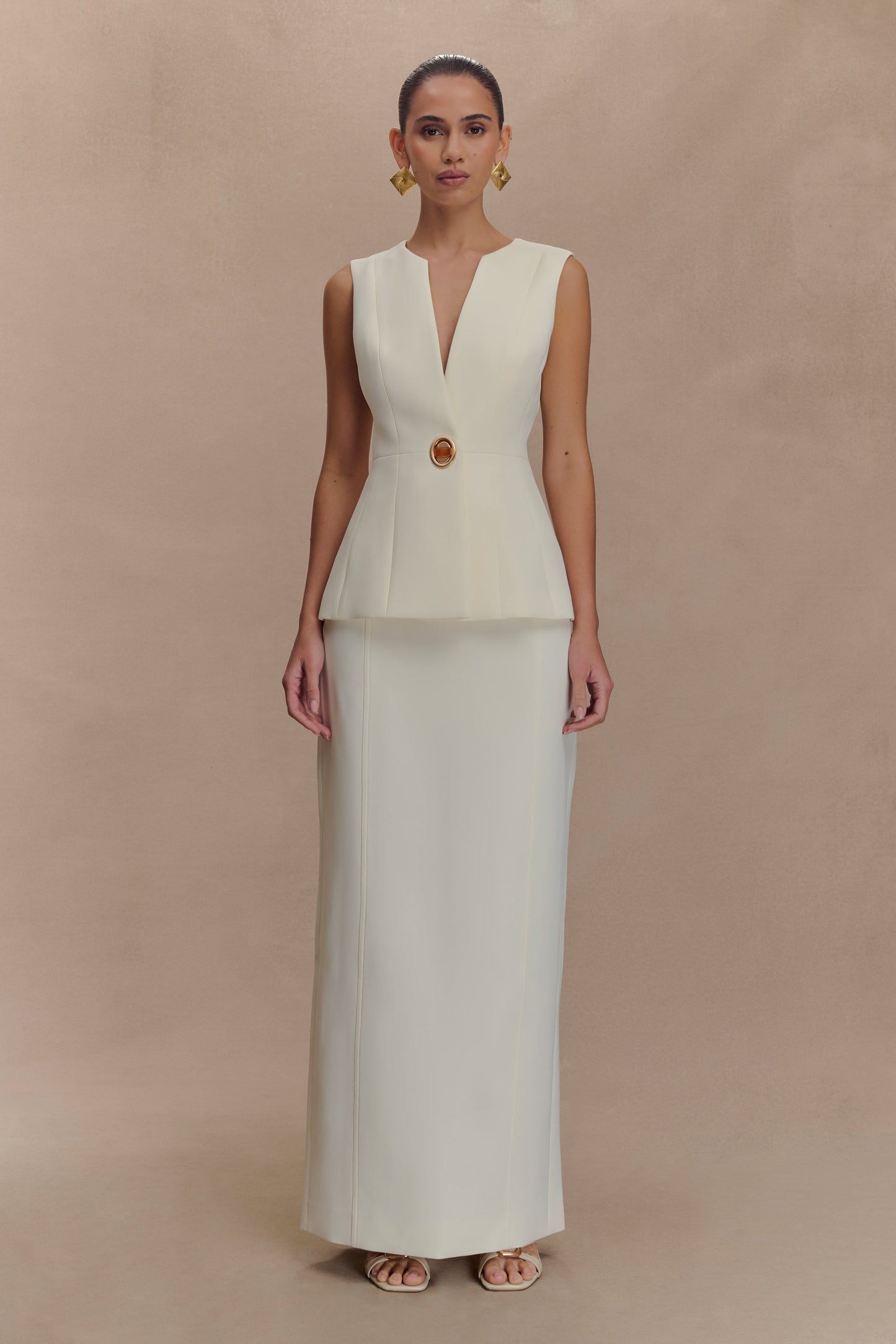 Gilet de tailleur Angelie - Ivoire