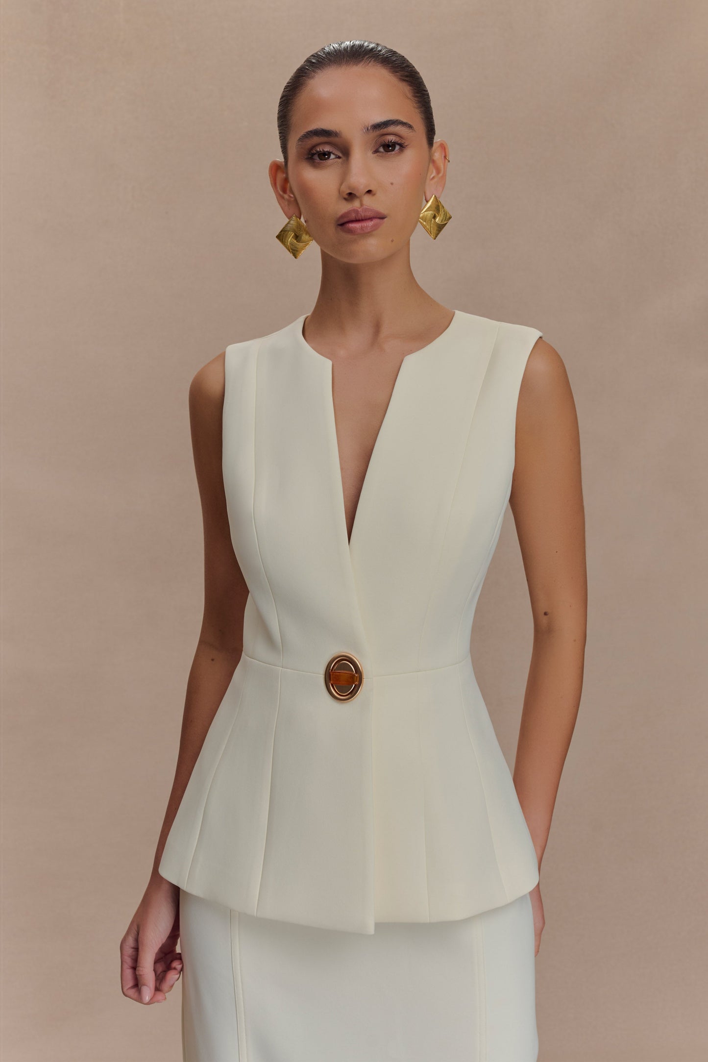Gilet de tailleur Angelie - Ivoire