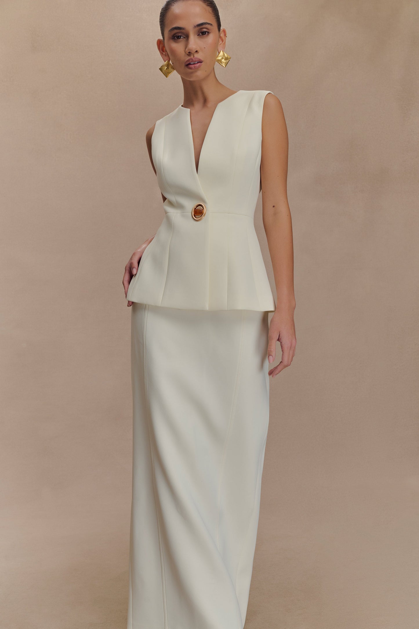 Jupe Maxi Angelie - Ivoire