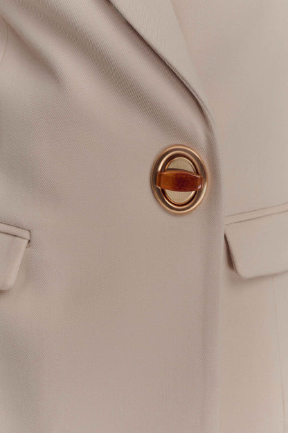 Blazer taille haute Max - Ivoire pierre