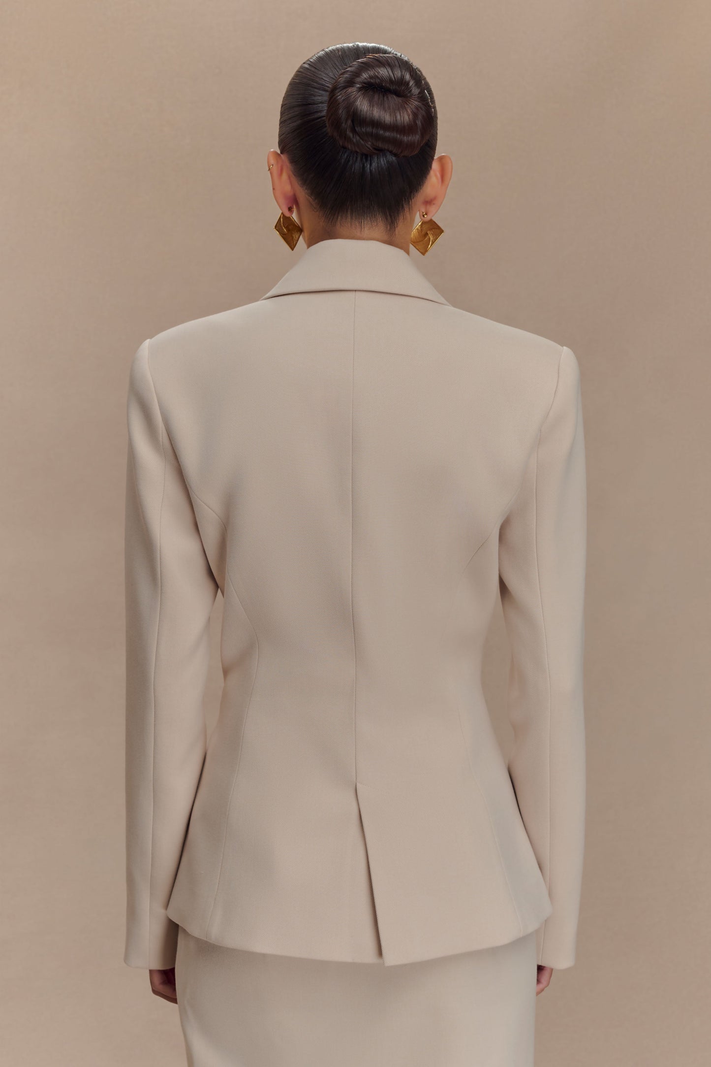 Blazer taille haute Max - Ivoire pierre