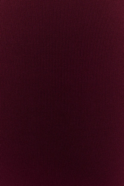 Francisca Mid Rise Knit Maxi Skirt - Merlot