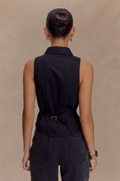 Halter sans manches Selene - Noir