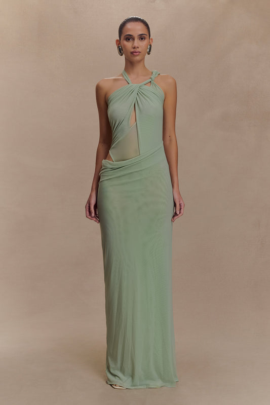 Robe Maxi en Maille à Nœuds Edwina - Sève