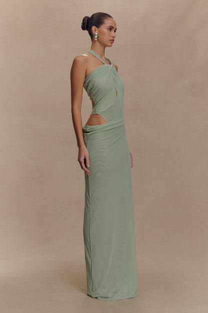 Robe Maxi en Maille à Nœuds Edwina - Sève