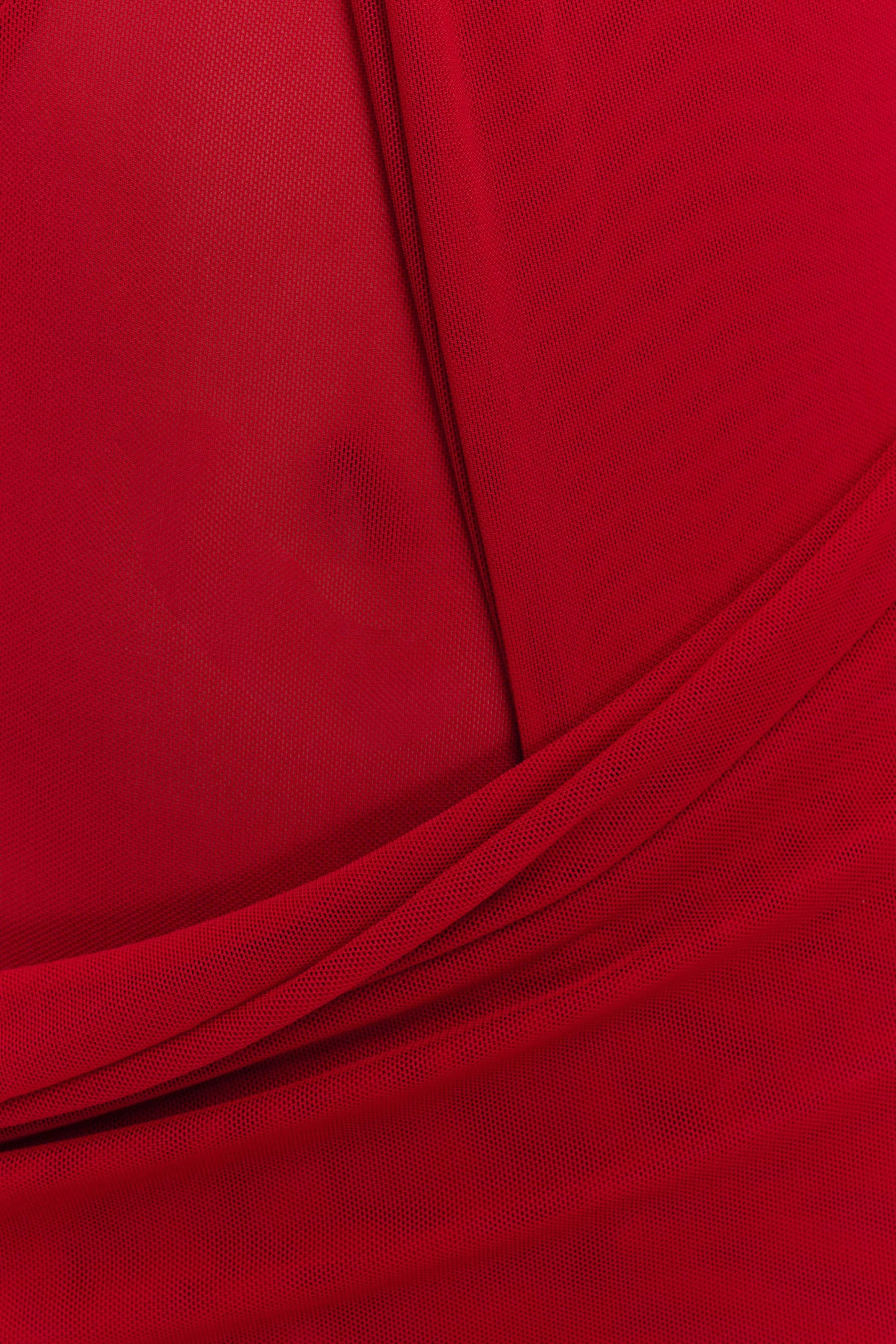 Robe Maxi en Maille à Nœuds Edwina - Rouge