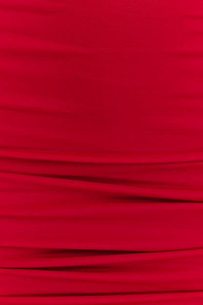 Mariposa Robe Mini Halter Étroite - Rouge
