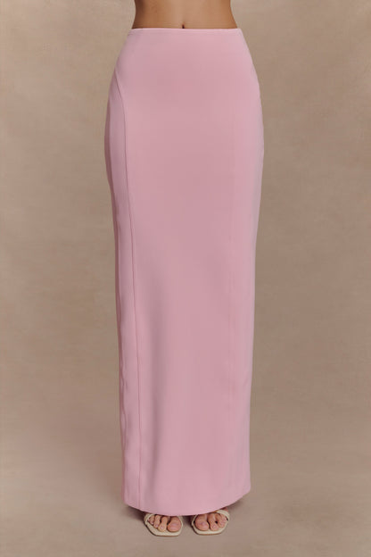 Jupe Maxi Taille Haute Alma - Rose Bonbon
