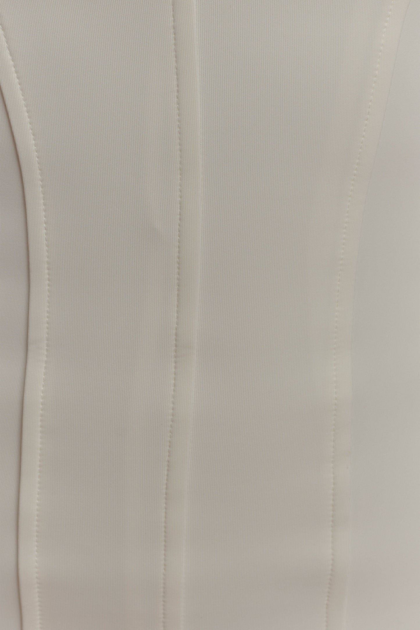 Robe midi sans manches Keagan - Ivoire