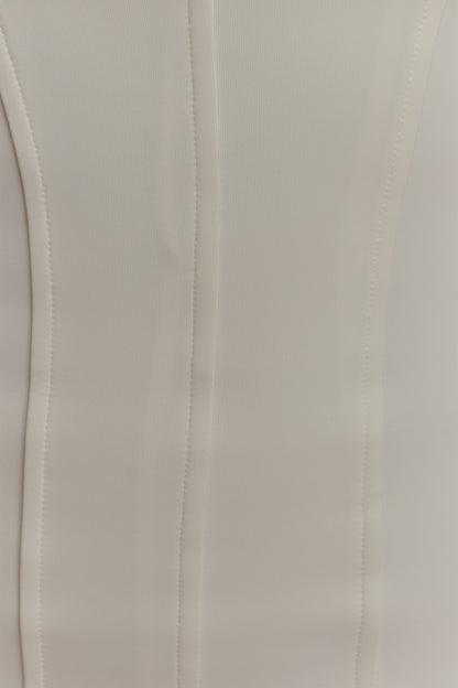 Robe midi sans manches Keagan - Ivoire