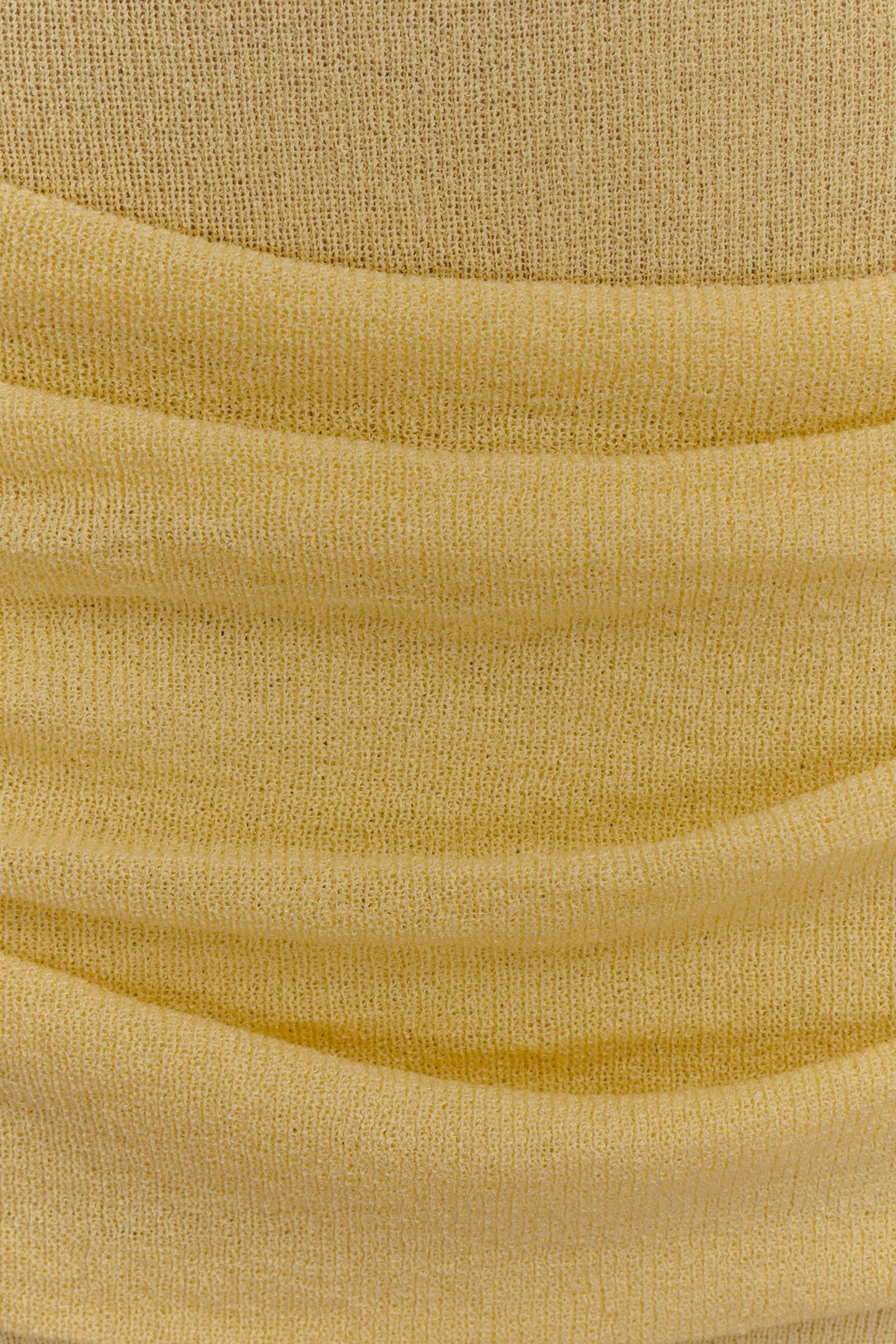 Robe Maxi en Tricot Sans Bretelles Elora - Citron